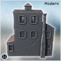 Elevated building with arched stone... - 3D STL | Hartolia Miniatures
