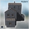 Tall stone house with gable roofs,... - 3D STL | Hartolia Miniatures