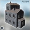 Tall stone house with gable roofs,... - 3D STL | Hartolia Miniatures