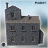 Tall stone house with gable roofs,... - 3D STL | Hartolia Miniatures