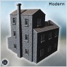 Tall stone house with gable roofs,... - 3D STL | Hartolia Miniatures