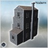 Tall stone house with gable roofs,... - 3D STL | Hartolia Miniatures
