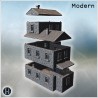 Tall stone house with gable roofs,... - 3D STL | Hartolia Miniatures