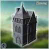Gothic villa with rooftop terrace... - 3D STL | Hartolia Miniatures