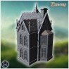 Gothic villa with rooftop terrace... - 3D STL | Hartolia Miniatures