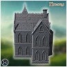 Gothic villa with rooftop terrace... - 3D STL | Hartolia Miniatures