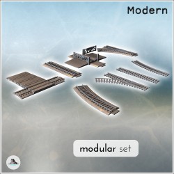 Set de rail pour chemin de fer... - STL 3D | Hartolia Miniatures