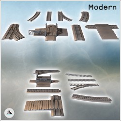 Set de rail pour chemin de fer... - STL 3D | Hartolia Miniatures