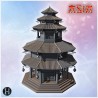 Four-stories pagoda - 3D STL Asian (28mm (1:56)) | Hartolia Miniatures