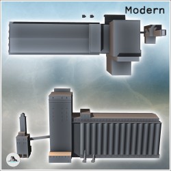 Entrepôt de stockage des silos à... - STL 3D | Hartolia Miniatures