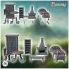 Medieval outdoor accessory set with... - 3D STL | Hartolia Miniatures