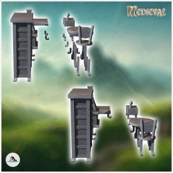 Medieval outdoor accessory set with... - 3D STL | Hartolia Miniatures