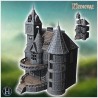 Large medieval residence with wide... - 3D STL | Hartolia Miniatures