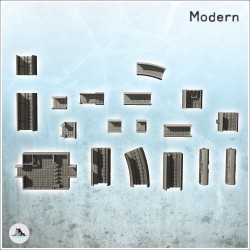 Modular set of underground subway... - 3D STL | Hartolia Miniatures