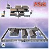 Camp with three wooden barracks and... - 3D STL | Hartolia Miniatures