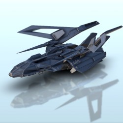 Aether spaceship - 3D STL File Sci-Fi | Hartolia Miniatures