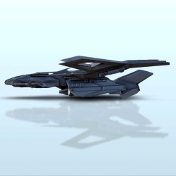 Aether spaceship - 3D STL File Sci-Fi | Hartolia Miniatures