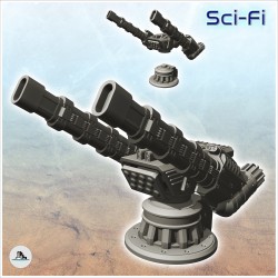 Swivel firing platform with double... - 3D STL | Hartolia Miniatures