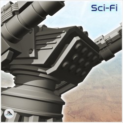 Swivel firing platform with double... - 3D STL | Hartolia Miniatures