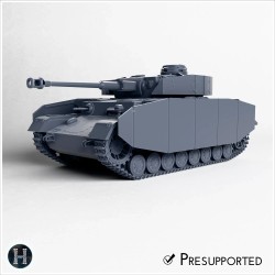 Panzer IV Ausf. H - 3D STL WW2 (28mm (1:56)) | Hartolia Miniatures