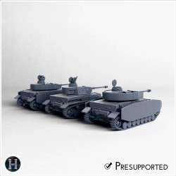Panzer IV Ausf. H - 3D STL WW2 (28mm (1:56)) | Hartolia Miniatures
