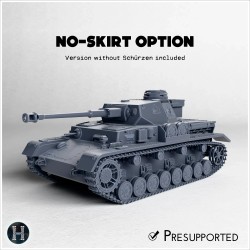 Panzer IV Ausf. H - 3D STL WW2 (28mm (1:56)) | Hartolia Miniatures