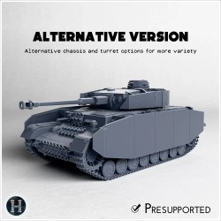 Panzer IV Ausf. H - 3D STL WW2 (28mm (1:56)) | Hartolia Miniatures