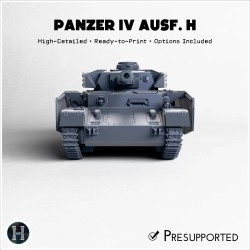 Panzer IV Ausf. H - Fichier STL 3D (28mm (1:56)) | Hartolia Miniatures