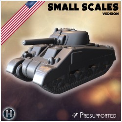Sherman M4A4 (small scales version) - 3D STL | Hartolia Miniatures