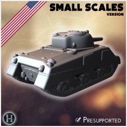 Sherman M4A4 (version pour petites... - STL 3D | Hartolia Miniatures