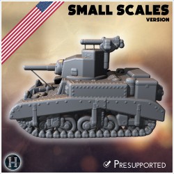 M3 Stuart char léger (version pour... - STL 3D | Hartolia Miniatures