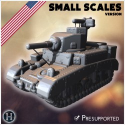 M3 Stuart char léger (version pour... - STL 3D | Hartolia Miniatures