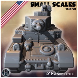 M3 Stuart I light tank (small... - 3D STL | Hartolia Miniatures