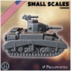 M3 Stuart I light tank (small... - 3D STL | Hartolia Miniatures