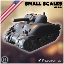 Sherman M4A1 (version pour petites... - STL 3D | Hartolia Miniatures