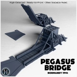 Pegasus Bridge (Bénouville,... - 3D STL | Hartolia Miniatures