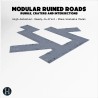 Modular urban ruined road section... - 3D STL | Hartolia Miniatures