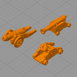 Set of three modern cannons and bombards 3 |  | Hartolia miniatures