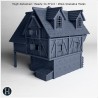 Maison à colombages avec lucarnes,... - STL 3D | Hartolia Miniatures