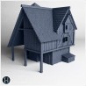 Maison à colombages avec lucarnes,... - STL 3D | Hartolia Miniatures