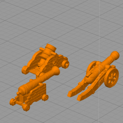 Set of three modern cannons and bombards 3 |  | Hartolia miniatures