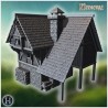 Maison à colombages avec lucarnes,... - STL 3D | Hartolia Miniatures
