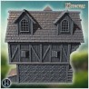 Maison à colombages avec lucarnes,... - STL 3D | Hartolia Miniatures