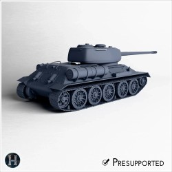 T-34-100 tank destroyer - 3D STL File | Hartolia Miniatures