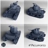M2A4 Char léger (version endommagée... - STL 3D | Hartolia Miniatures