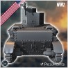 M2A4 Light Tank (combat damaged... - 3D STL | Hartolia Miniatures