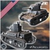 M2A4 Light Tank (combat damaged... - 3D STL | Hartolia Miniatures