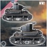 M2A4 Light Tank (combat damaged... - 3D STL | Hartolia Miniatures