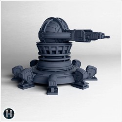 Canon laser sur plate-forme avec... - STL 3D | Hartolia Miniatures
