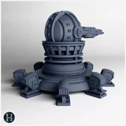 Canon laser sur plate-forme avec... - STL 3D | Hartolia Miniatures